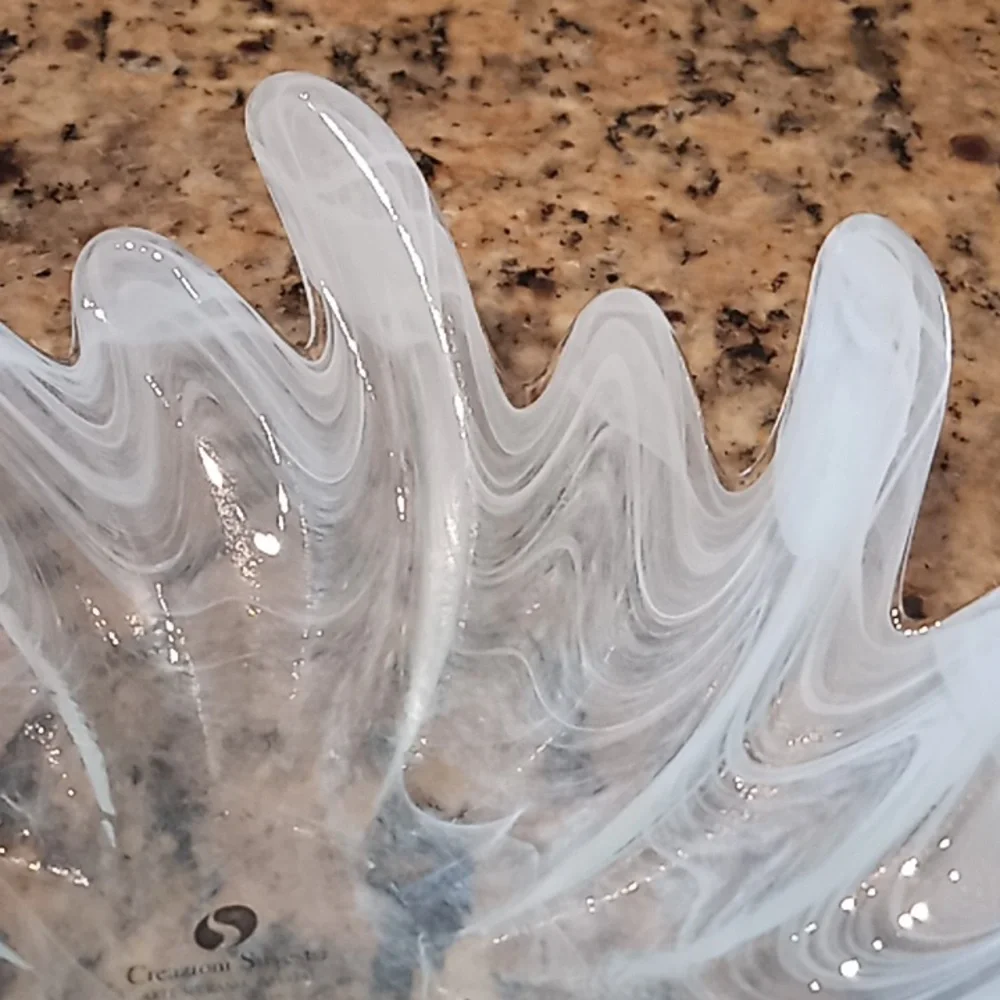 Vintage ARTE MURANO Crystal. By, Creazioni Silverstri. ITALY. Fanciful Shape. - Picture 14 of 16